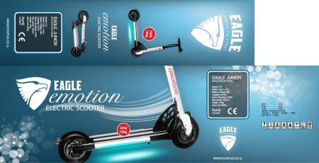 עיצוב אופניים חשמליים - עיצוב קופסא ולוגו לקורקינט איגל אימוושן EAGLE EMOTION - - 